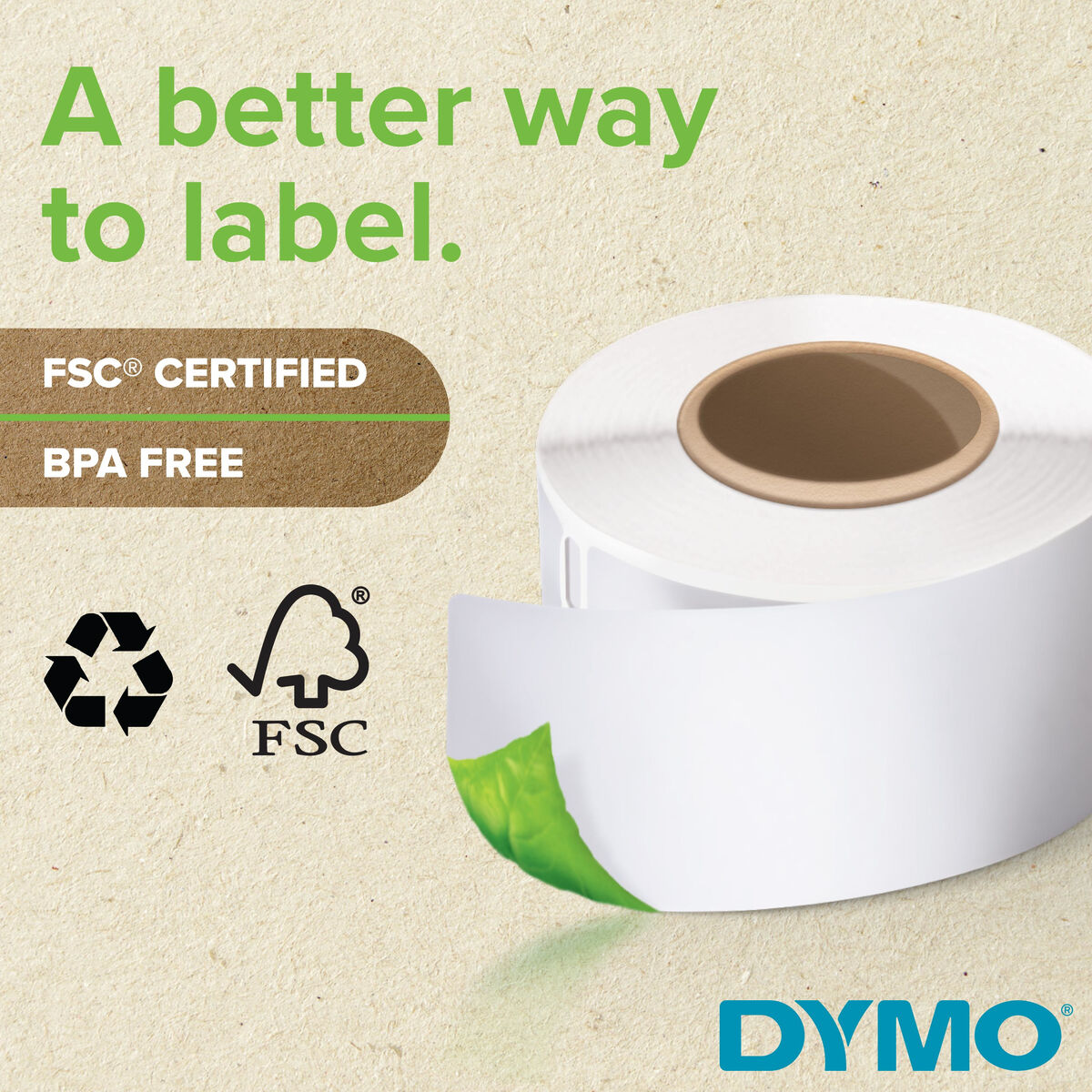 Etiquetas para Impressora Dymo Durable Branco